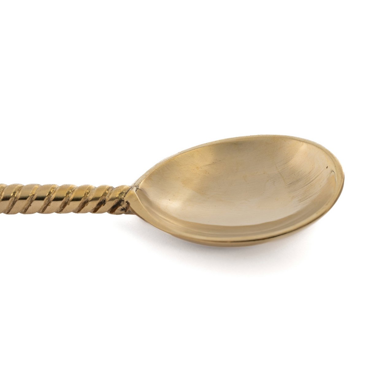 Brass Salad Spoon - Gold Pineapple Design Table Spoon