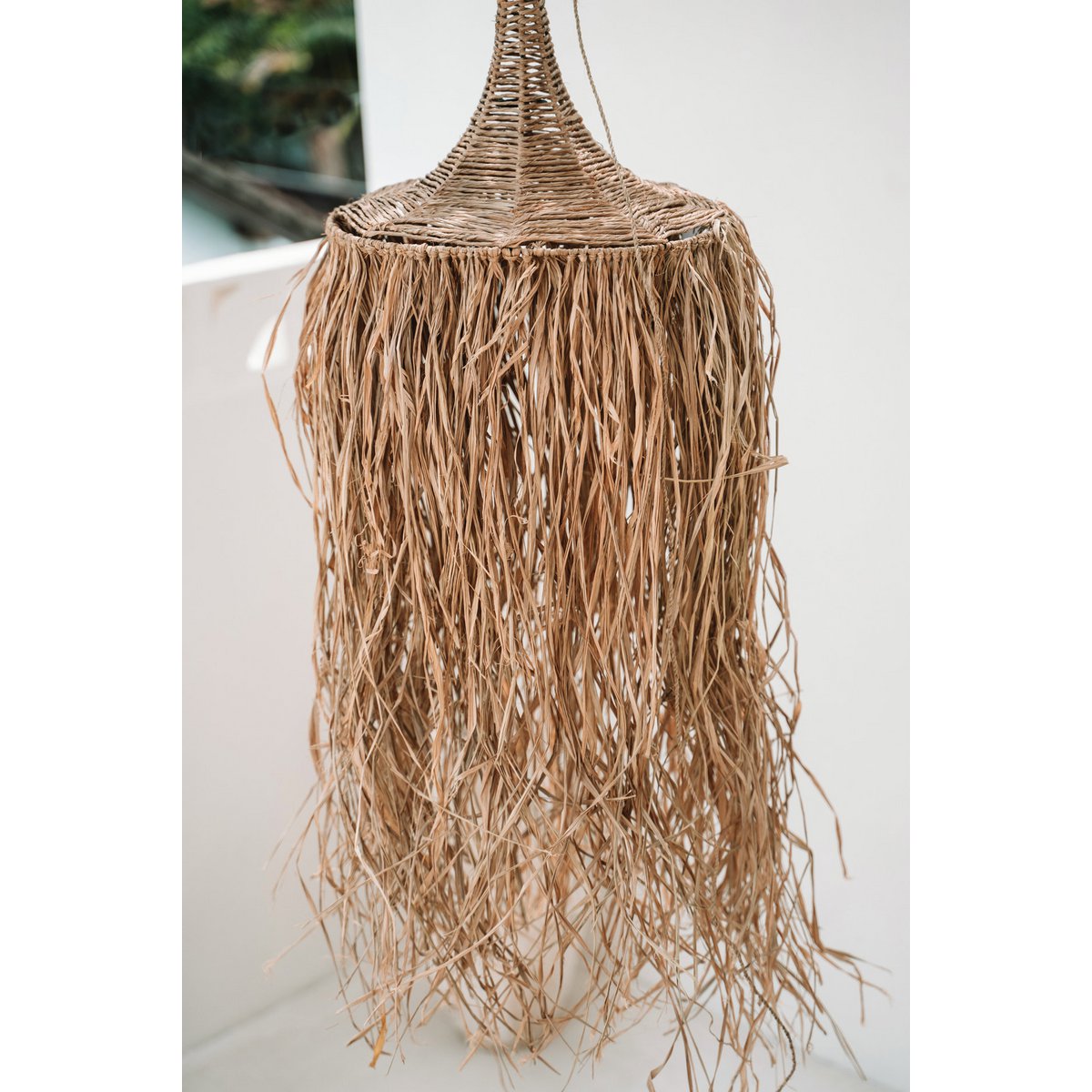 Rattan Pendant Lamp - Natural Woven Light, Handmade Style