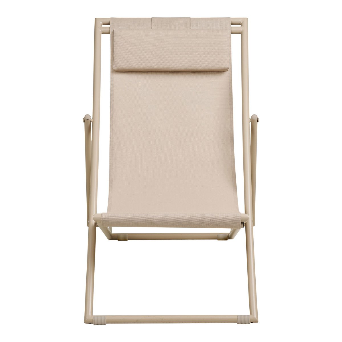 Curtis Beach chair with 4-position backrest, textilene/steel, taupe