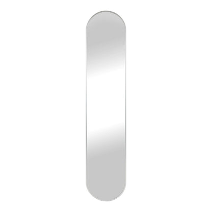 Aluminum Wall Mirror – Silver Frame, Modern Style, 35x170 cm