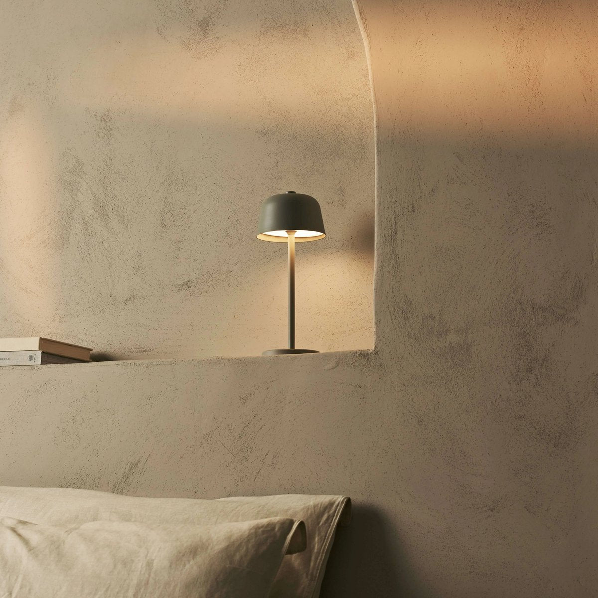 Rechargeable Table Lamp - Shadow Grey Cordless Lamp
