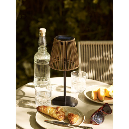 Solar Lamp Rechargeable - Brown & Black | Salford