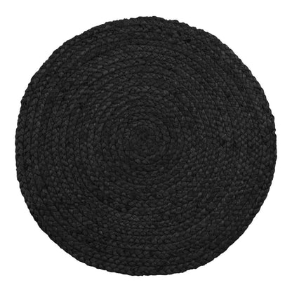 Jute Placemats Dark Grey - Bombay Set of 4 - Ø38cm