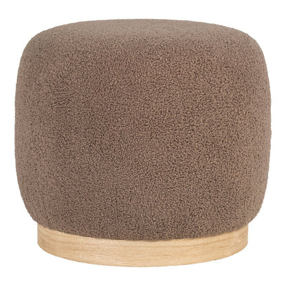 Belfort Pouf - Braun, MDF/Kiefernholz/Schaumstoff/Polyester, 44,5x44,5x40 cm