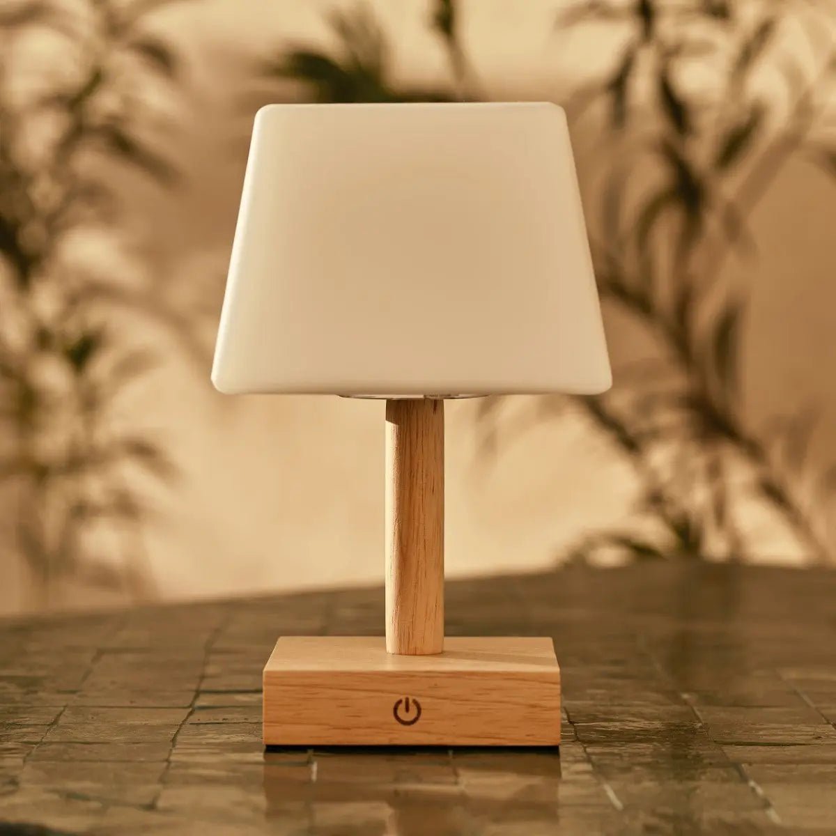 Tommy Light Brown Wooden Table Lamp | 3 Light Modes, Elegant & Sustainable