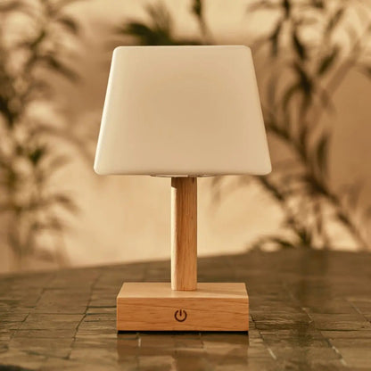 Tommy Light Brown Wooden Table Lamp | 3 Light Modes, Elegant & Sustainable