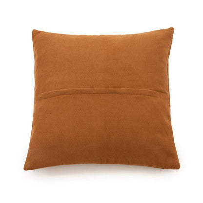 La Funda de Cojín de Cuero de Cuatro Paneles - Camello - 40x40