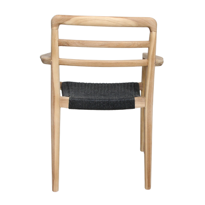 Sillón de teca Verano para jardín - Negro