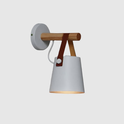 Minimalistic Bell Wall Lamp | Wood & Metal