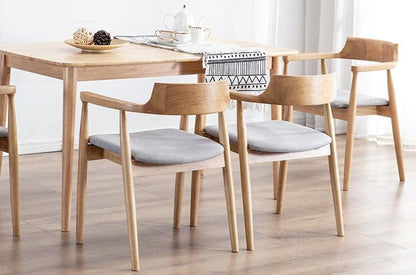 Elegant Nordic Dining Chair | Solid Beechwood | Hiroshima Chair - JUGLANA