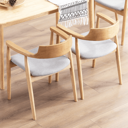 Elegant Nordic Dining Chair | Solid Beechwood | Hiroshima Chair - JUGLANA