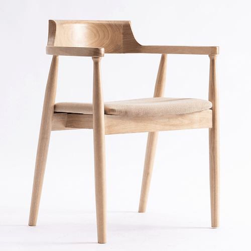 Elegant Nordic Dining Chair | Solid Beechwood | Hiroshima Chair - JUGLANA