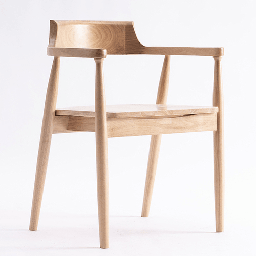 Elegant Nordic Dining Chair | Solid Beechwood | Hiroshima Chair - JUGLANA