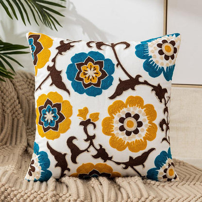 Embroided Floral Pillowcase | Organic Cotton - JUGLANA