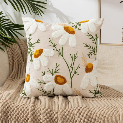 Embroided Floral Pillowcase | Organic Cotton - JUGLANA