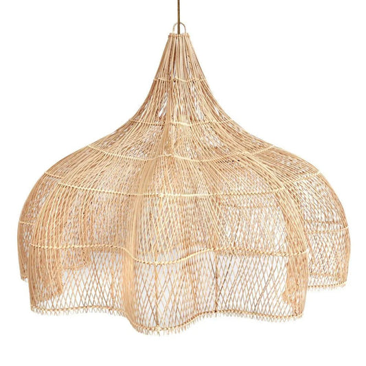 Rattan Κρεμαστό Φωτιστικό - XXL Φυσικός Υφαντός Φωτισμός