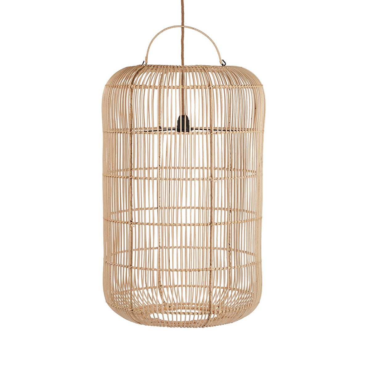 Rattan Pendant Light Large Woven Ceiling Lamp - Natural