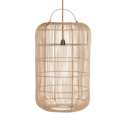Rattan Pendant Light Large Woven Ceiling Lamp - Natural