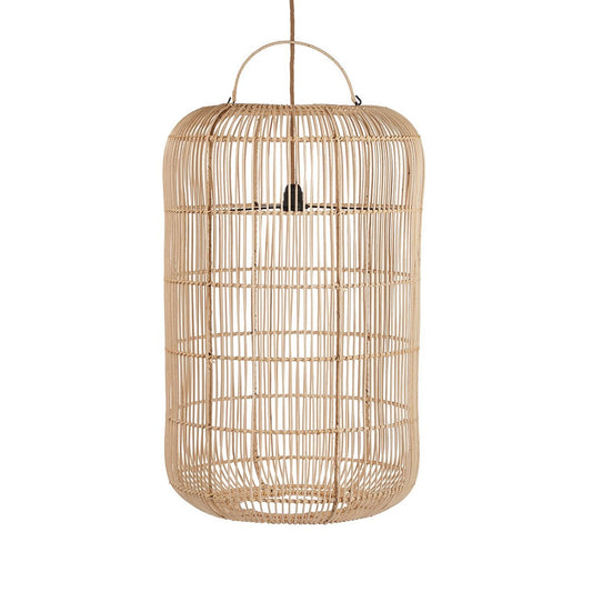 Rattan Κρεμαστό Φωτιστικό Μεγάλο Υφαντό Φωτιστικό Οροφής - Φυσικό