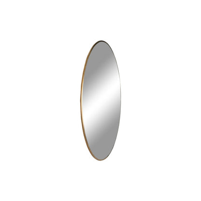 Jersey Mirror - Brass Look, Steel, Ø40cm
