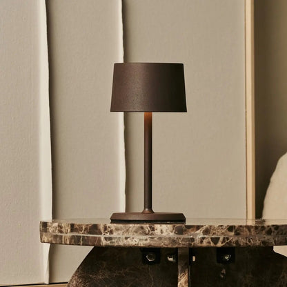 David Mocha Brown Rechargeable Table Lamp 2 in 1 with Adjustable Height | Dimmable & Cordless