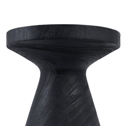 Suar Wood Side Table - Black Gravity Accent Table for Living Room