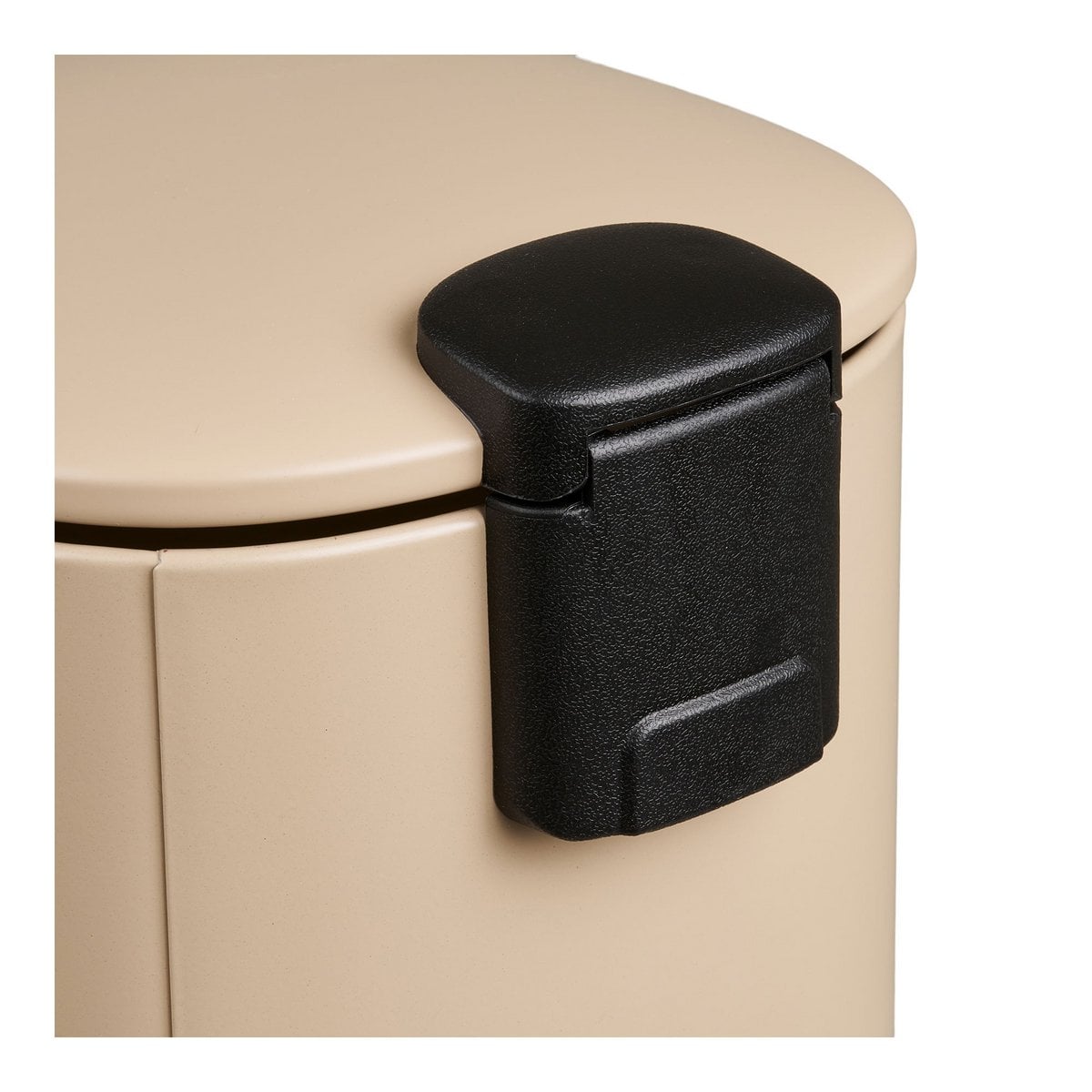 Lodi Pedal bin with soft close, metal, beige, 3l