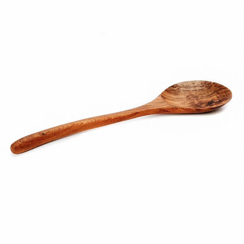 Teak Wooden Spoon – Handmade Rustic Serving Spoon, Large