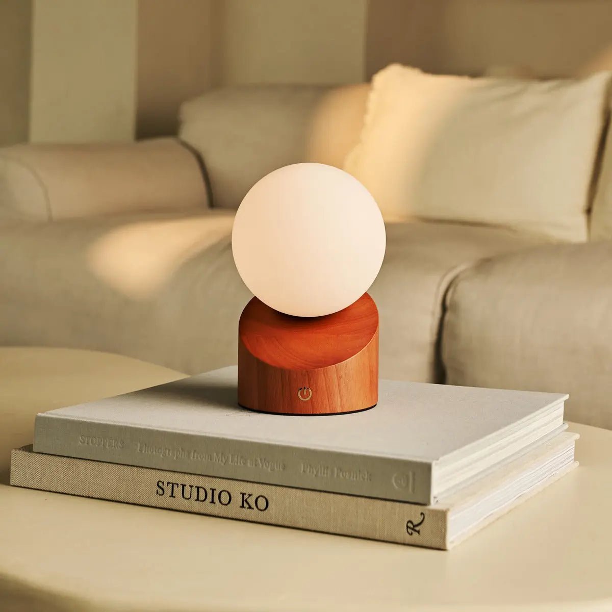 Morris Chestnut Brown Rechargeable Lamp | Stylish, Cordless & Sustainable Design