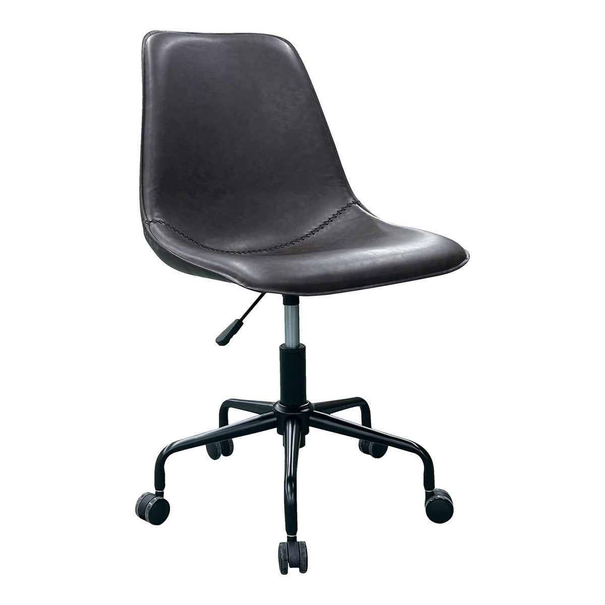 Monaco Office Chair - Brown, PU/Steel, 56x48x93 cm