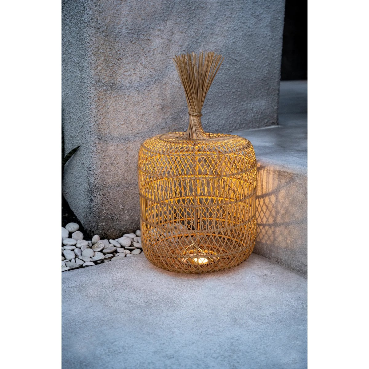 The Dumpling Floor Lamp - Pendant - Natural - L