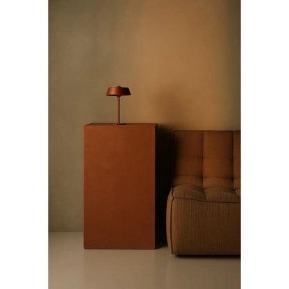 Bronze USB Rechargeable Table Lamp – Minimalist Dimmable Bedside Light