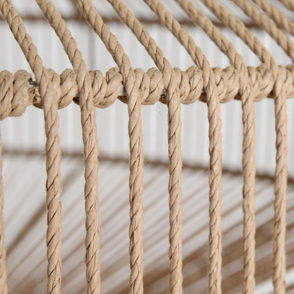 Natural Rope Pendant Light - Linea Gem Hanging Lamp