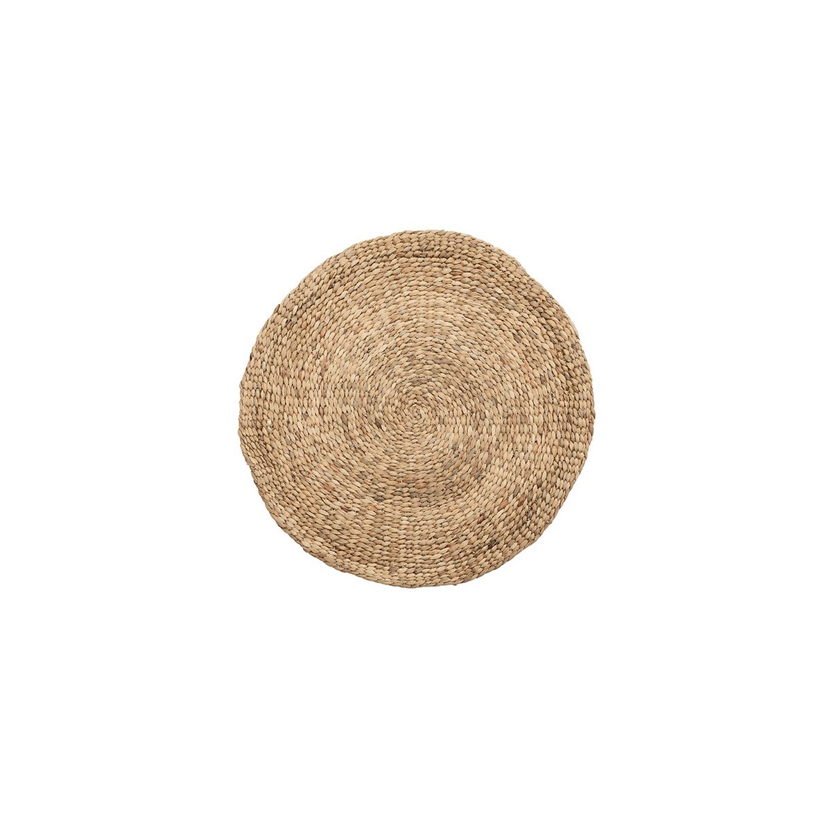 Water Hyacinth Area Rug - Natural Fiber Round Carpet, 90cm