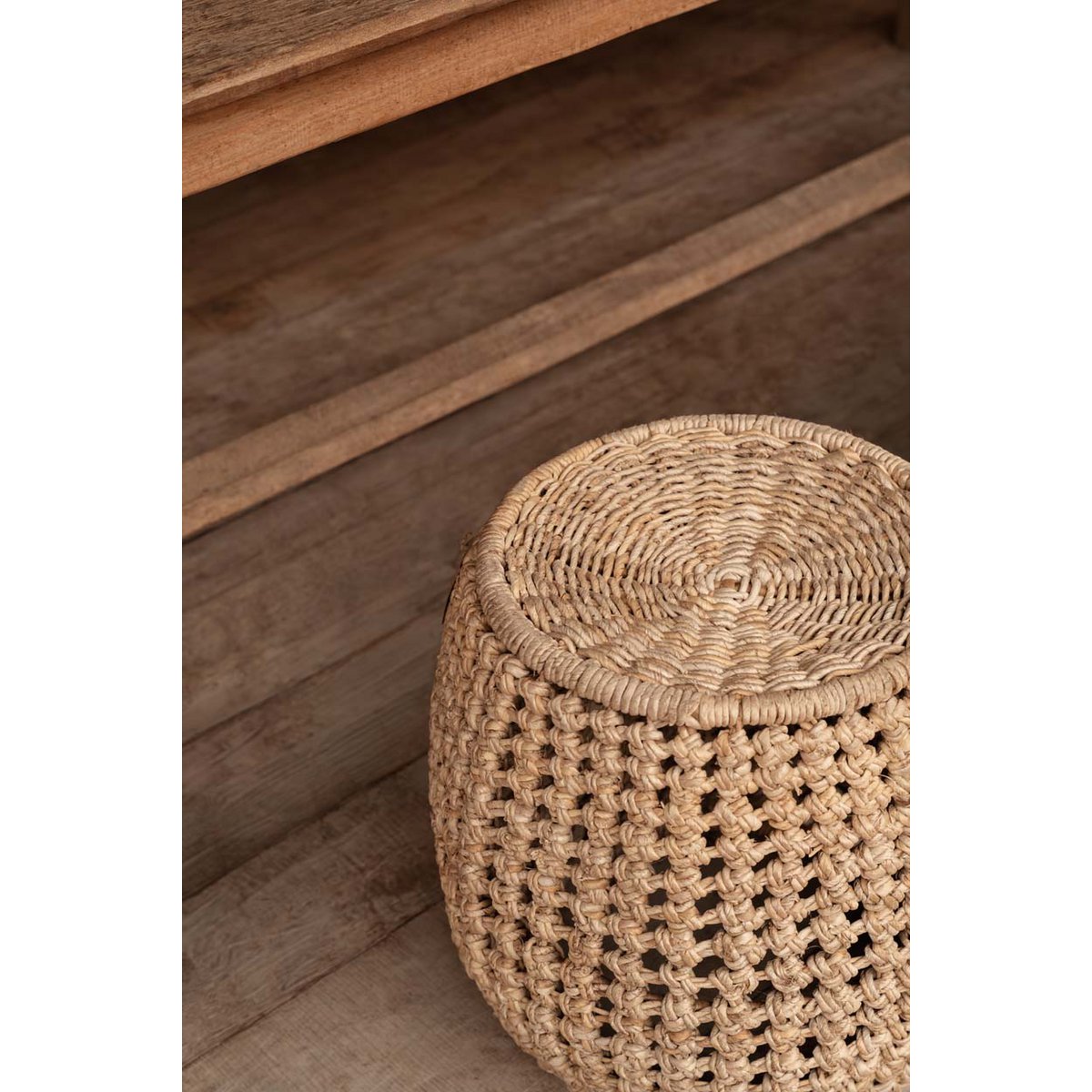 Banana Leaf Stool - Natural Accent Piece