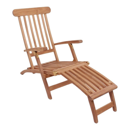 Arrecife Teak Deck Chair - Natural, Teak, 150x60x95 cm