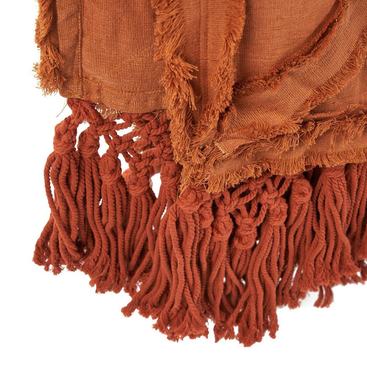 Berber Bed Throw - Terracotta