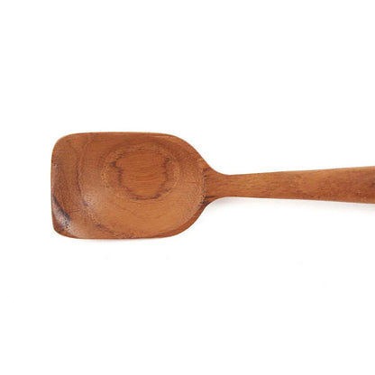 Teak Wood Ice Cream Spoon - Natural Handcrafted Dessert Spoon