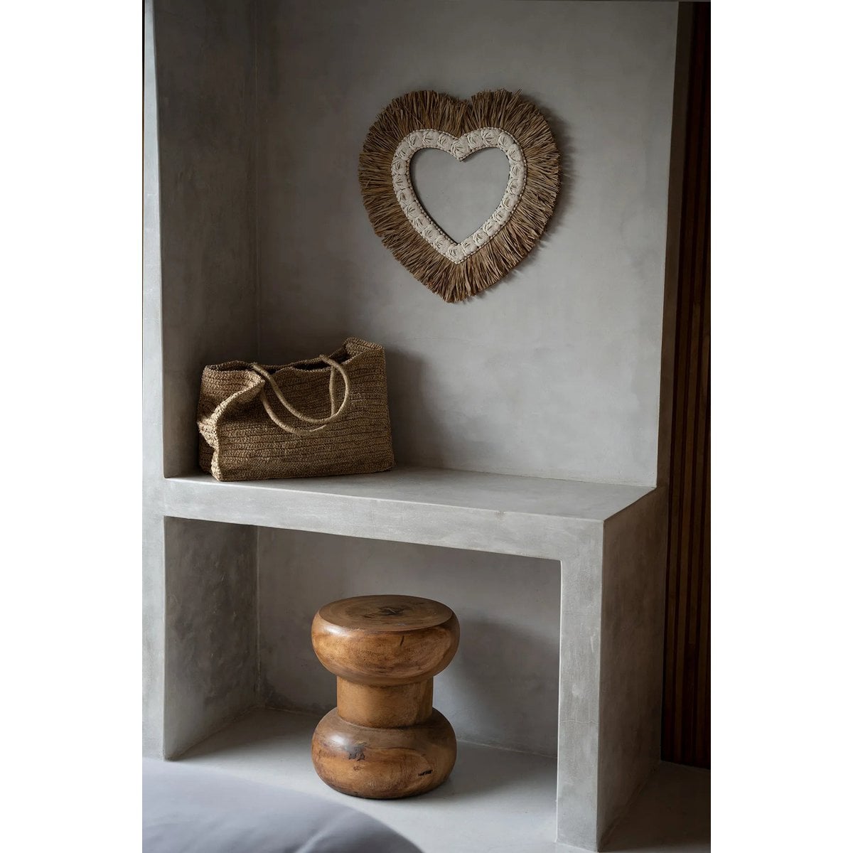 Raffia Shopping Bag - Ti Amo Shopper - Lightweight Design