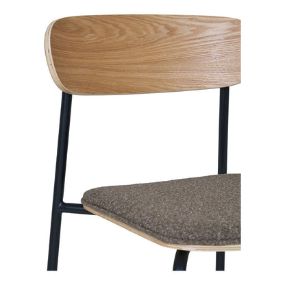 Estepona Dining Chair - Nature/Brown/Black, 51x47x77cm - Set of 2