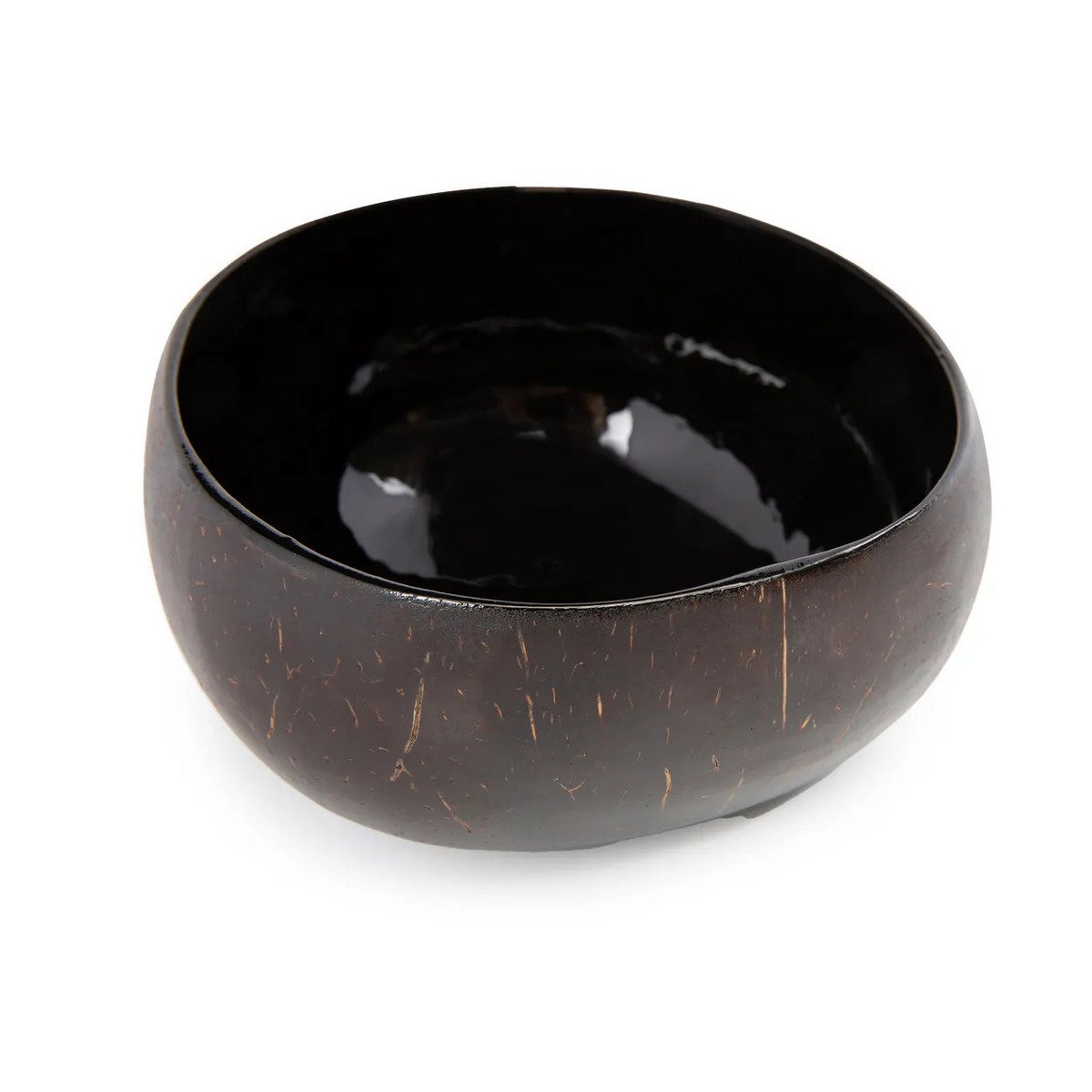 Coconut Food Bowl - Natural Black Tropical Bowl