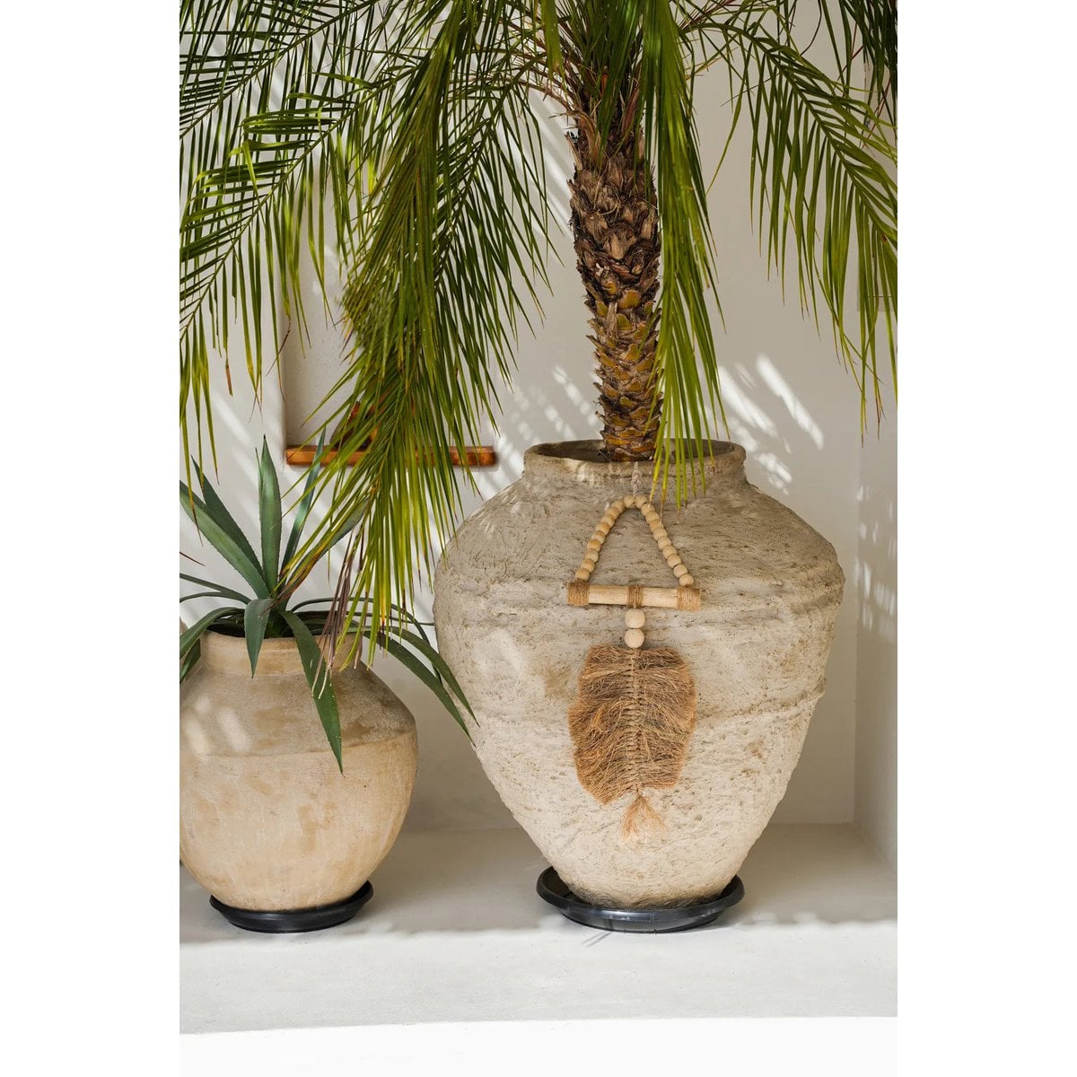 Raffia Wall Triangle - Boho Decor Accent