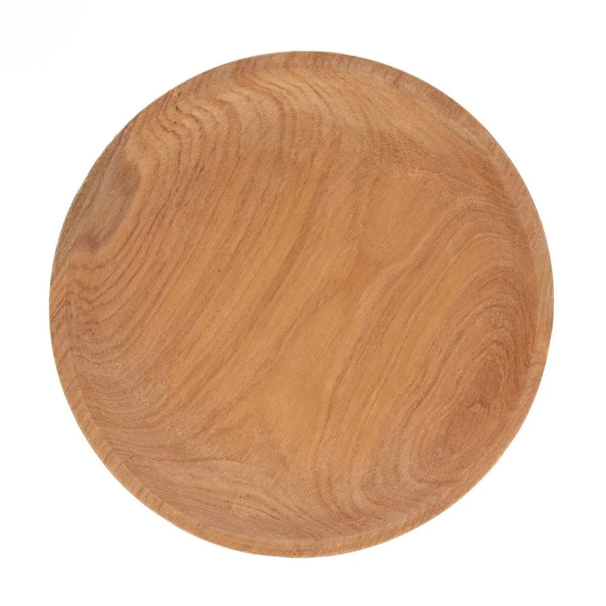 Teak Wood Cake Stand - Natural Teak Pedestal Dessert Display