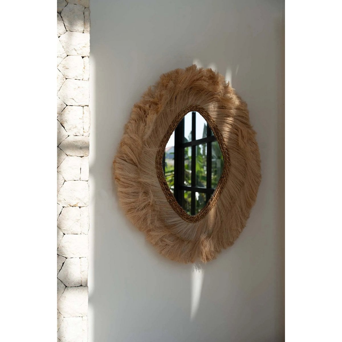Wall Mirror Natural Finish - La Duchessa Italian-Style Large Mirror