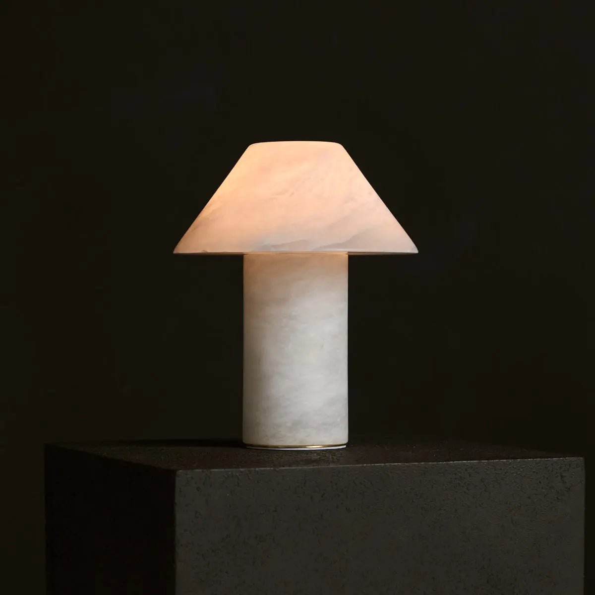Alabaster Table Lamp - Eleonora Unique Design with Soft Glow