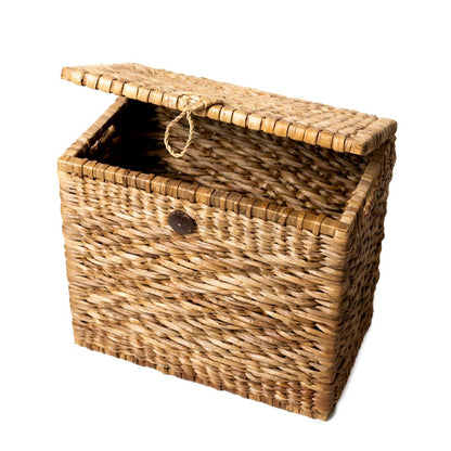 Water Hyacinth Laundry Basket with Lid – Kelana Trunk Storage