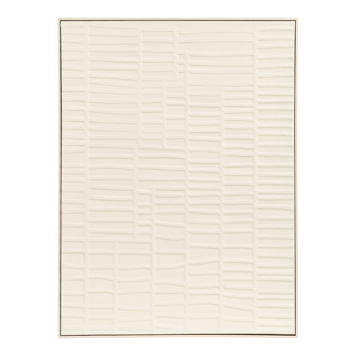 Ena Relief Wall decoration, beige, 60x80 cm