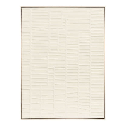 Ena Relief Wall decoration, beige, 60x80 cm