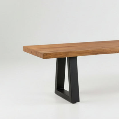 The Bench With Iron Legs - Natural - 280