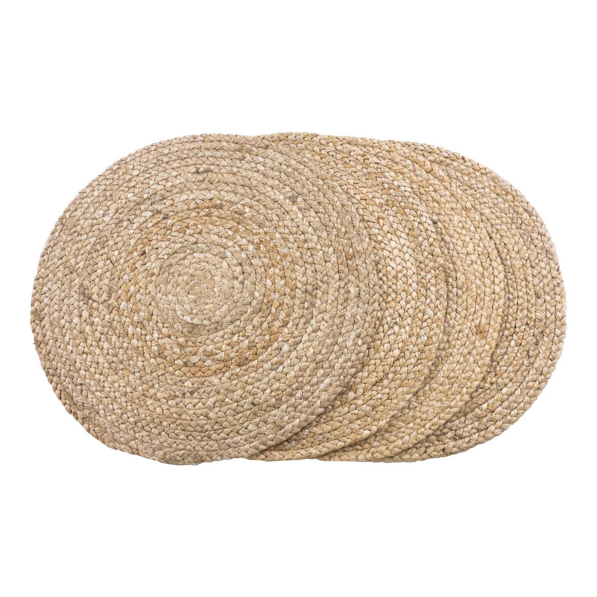 Bombay Tischset - Natur, Jute, Ø38cm - 4er Set